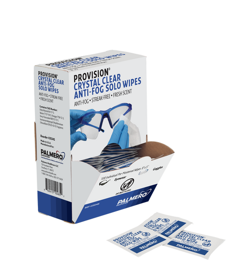 3534S : ProVision® Crystal Clear Anti-Fog Solo Wipes