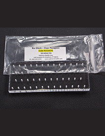 1516 : Clear Plexiglass 16 Hole Bur Blocks with Boxes