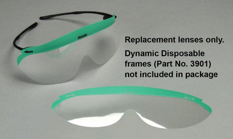 3902 & 3903 : Dynamic Disposables® Safety Eyewear Replacement Lens Clear