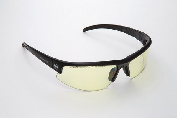 3590YG : ProVision® Diode Uni-Fit Wrap Laser Eyewear Black Wrap Frames with Yellow/Green Lens