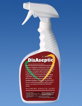 3508 : Empty quart bottle and sprayer with DisAseptic XRQ label