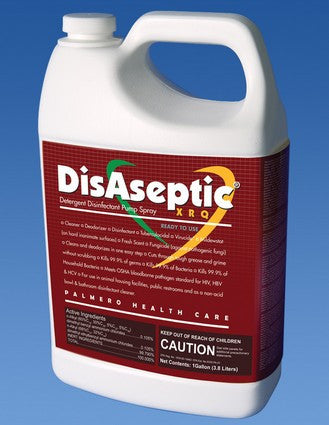3508 : Empty quart bottle and sprayer with DisAseptic XRQ label