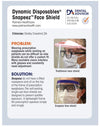 3920 :  Dynamic Disposables® Snapeez™ Half Face Shields, Office Pack