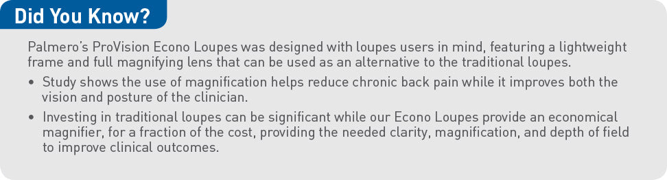 3780B : ProVision® Econo Loupes +1.5 – Palmero Healthcare